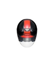 SHOEI Casco jet J-Cruise II Adagio TC-1, nero-rosso-argento