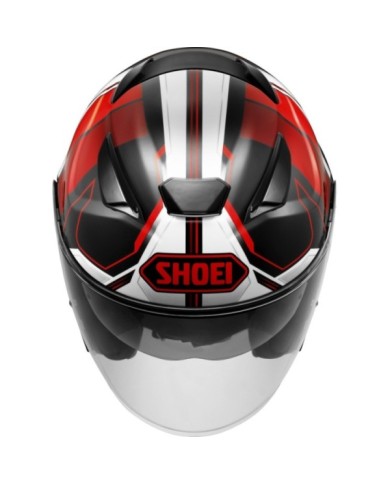 SHOEI Casco jet J-Cruise 3 Whizzy TC-1 nero-rosso-bianco