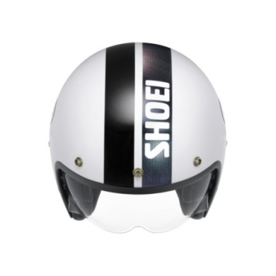 SHOEI Casco Jet J-O 2 Cross Logo 2 TC-6, bianco-nero