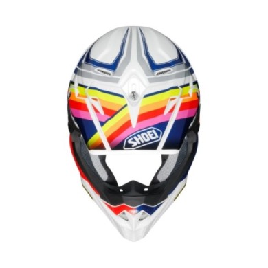 SHOEI Casque Motocross VFX-WR Pinnacle TC-1, blanc-rouge-bleu