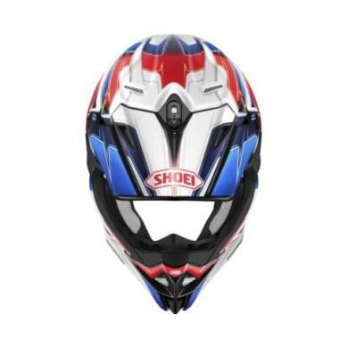 SHOEI Motocrosshelm VFX-WR 06 Sparkle TC-10, weiss-blau-rot