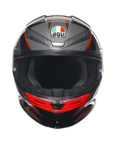 AGV Casco integrale K6 S Multi Slashcut nero-grigio-rosso