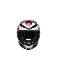 AGV Casque intégral K6 S Karve mat noir-blanc-rouge