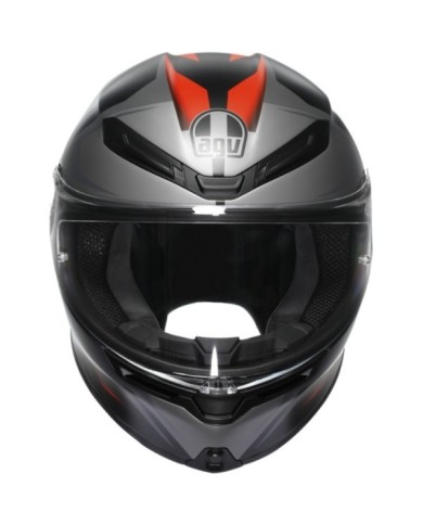 AGV Casque intégral K6 S Karve mat noir-gris-rouge