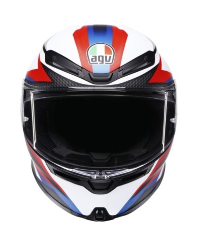 AGV Casco integrale K6 S Timewarp nero opaco rosso blu