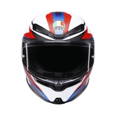 AGV Casco integrale K6 S Timewarp nero opaco rosso blu