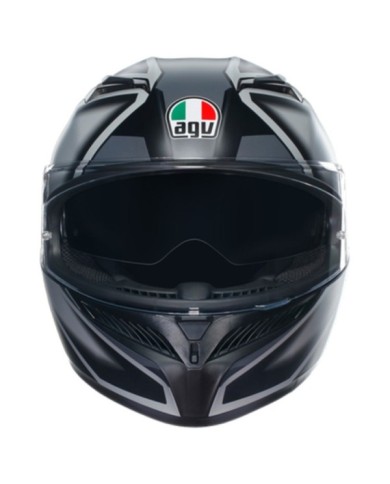 AGV Casco integrale K3 Multi Compound opaco nero-grigio