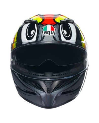 AGV Casque intégral K3 Multi Birdy 2.0 gris-jaune-rouge