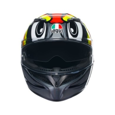 AGV Casco integrale K3 Multi Birdy 2.0 grigio-giallo-rosso