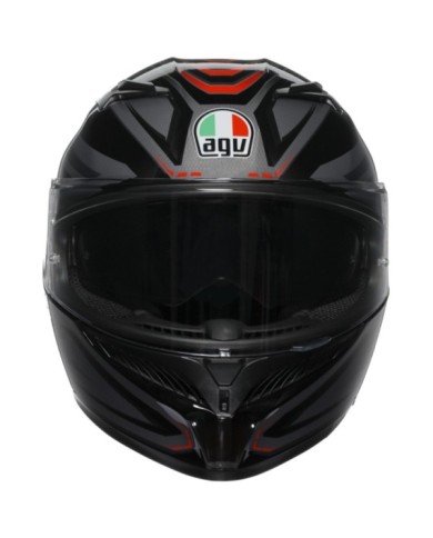 AGV Casque intégral K3 Syth noir-rouge