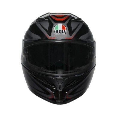 AGV Casque intégral K3 Syth noir-rouge
