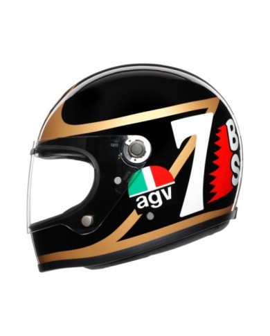 AGV Casco integrale X3000 Barry Sheene nero-bronzo-bianco