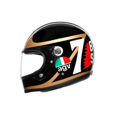 AGV Casco integrale X3000 Barry Sheene nero-bronzo-bianco