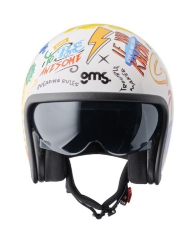 gms Casco Jet Ride & Surf bianco-giallo-blu summer vibes