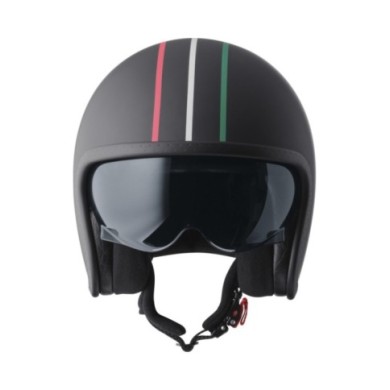 gms Casque Jet Ride in Italy noir-rouge-blanc-vert italy