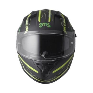 gms Casco integrale Hexago Graphic verde opaco