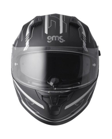 gms Integralhelm Hexago Graphic matt-grau