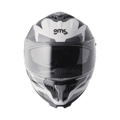 gms Casque intégrale Gelero blanc-gris-sombre gris