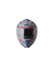 gms Casque intégrale Gelero mat gris-bleu-rouge
