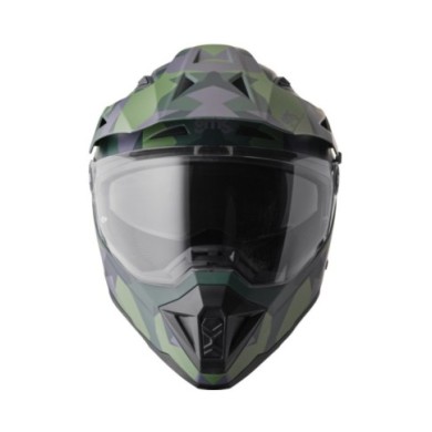 gms Casque adventure Adventus Camo mat vert-noir camo