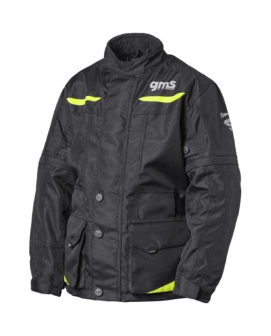 gms Giacca Gear WP Junior nero-giallo fluo