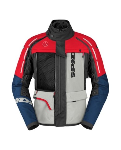 SPIDI Giacca 4 Season V3 blu-grigio-rosso