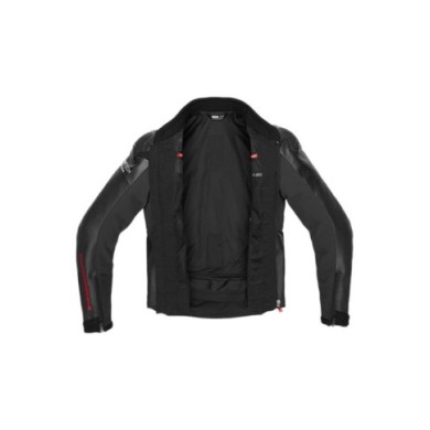 SPIDI Veste en cuir DP Progressive Hybrid Perforated noir
