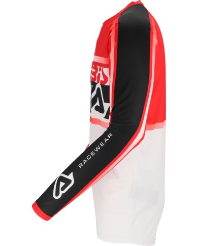 Acerbis Maglia MX Linear Lugo bianca-rossa