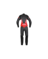 SPIDI Tuta in pelle Laser Touring da donna nera-rossa
