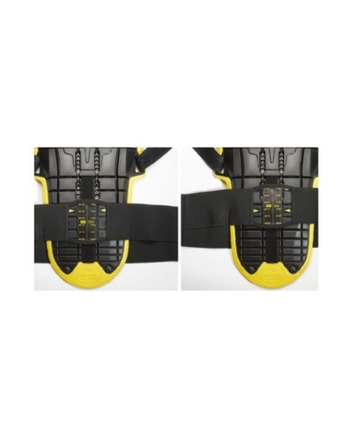 SPIDI Protektor für Rücken Back Warrior Evo schwarz-gelb one size