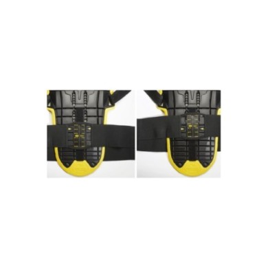 SPIDI Protektor für Rücken Back Warrior Evo schwarz-gelb one size