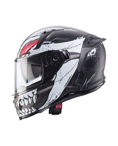 Caberg Integralhelm Avalon X Punk matt schwarz-weiss-rot