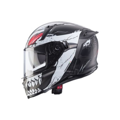 Caberg Integralhelm Avalon X Punk matt schwarz-weiss-rot