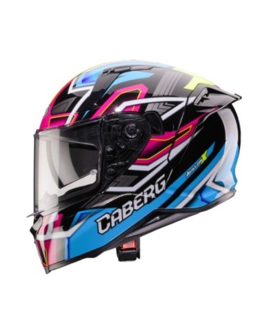 Caberg Avalon X Brama casco integrale nero-giallo-fucsia-blu
