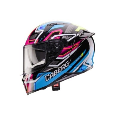 Caberg Integralhelm Avalon X Brama schwarz-gelb-fuchsia-blau