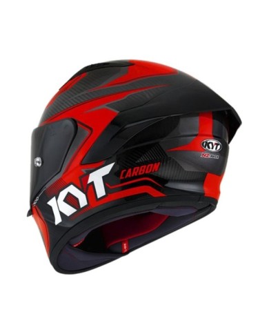 KYT Casque intégral NZ-Race Carbon Stride carbone-rouge-blanc