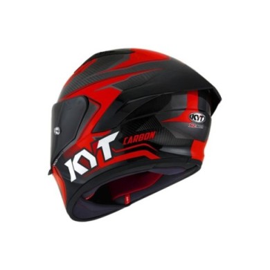 KYT Casque intégral NZ-Race Carbon Stride carbone-rouge-blanc