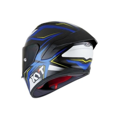 KYT Integralhelm NZ-Race Carbon Stride carbon-blau-gelb