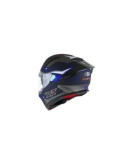 KYT Casque intégral R2R Led noir-bleu-gris