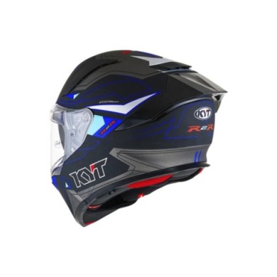 KYT Casco integrale R2R Led nero-blu-grigio