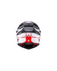 KYT Casco integrale R2R Parsec bianco-rosso-grigio