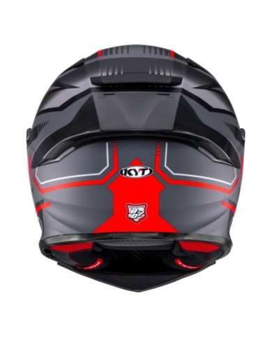 KYT Casque intégral R2R Parsec gris-rouge mat