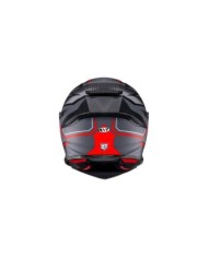 KYT Integralhelm R2R Parsec matt-grau-rot