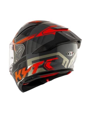 KYT Casque intégral R2R Octane orange-rouge-noir
