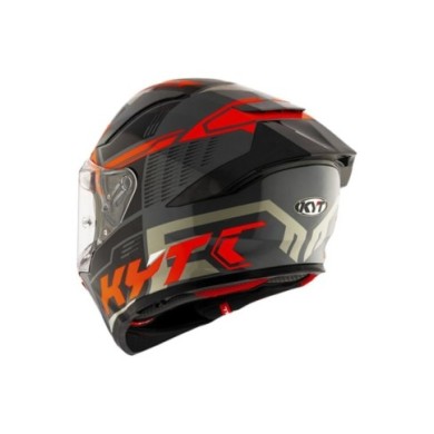KYT Integralhelm R2R Octane orange-rot-schwarz