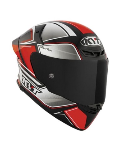 KYT Integralhelm TT-Revo Tourist schwarz-rot-silber