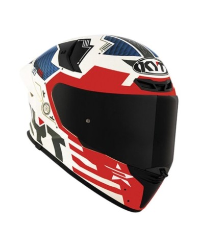KYT Integralhelm TT-Revo Fuselage rot-weiss-blau