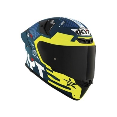 KYT Casque intégral TT-Revo Fuselage jaune-bleu-noir