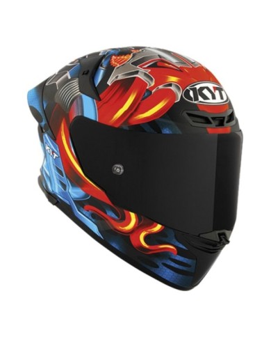 KYT Casque intégral TT-Revo aimant noir-rouge-bleu