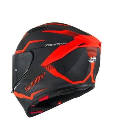 Suomy Integralhelm Track-1 Reaction matt anthrazit-rot